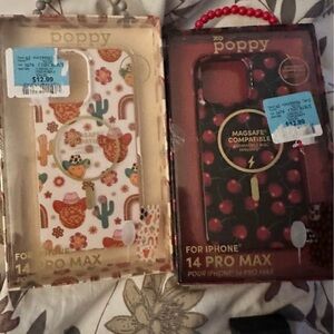 iPhone 14 Pro Max Case - Cactus and Rainbow Design